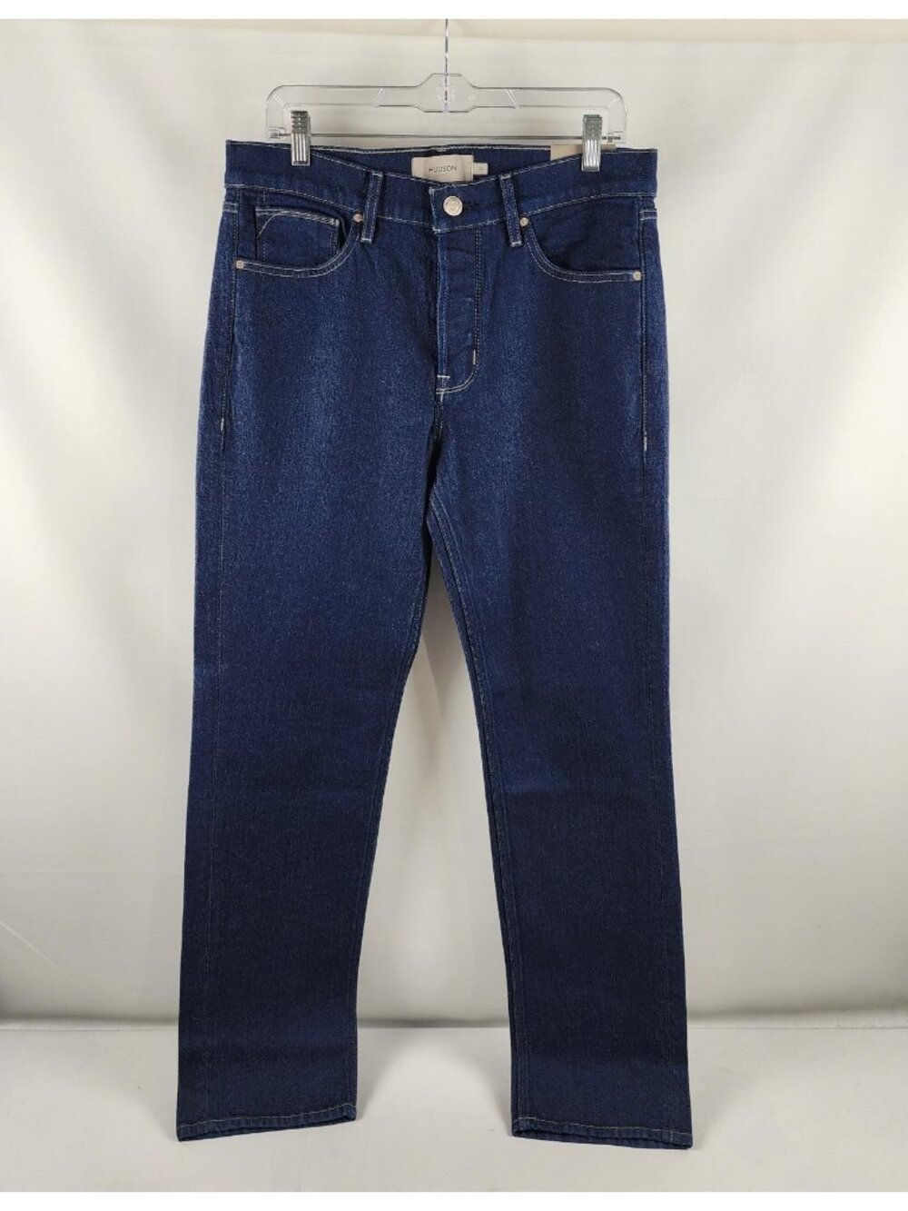 HUDSON Jeans Mens 32x32 Blue Wes Classic Straight Northern Button Fly Denim NWT